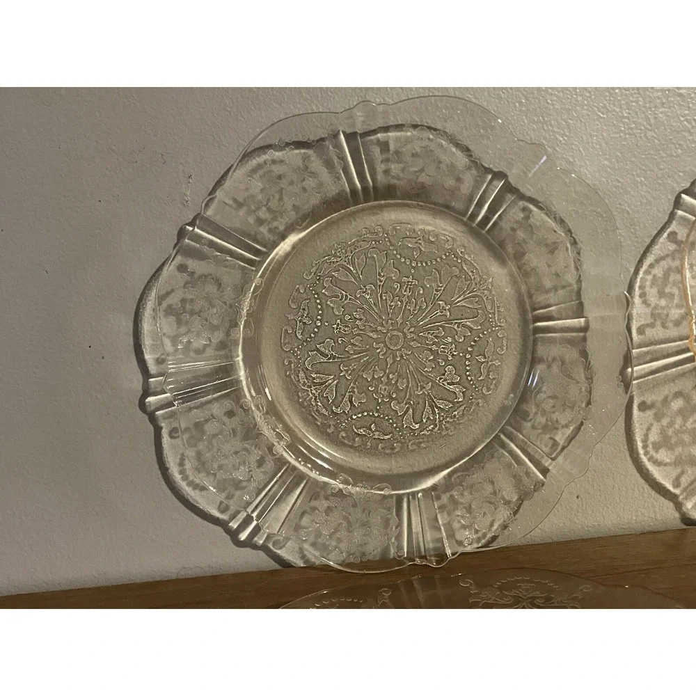 AMERICAN SWEETHEART Pink Depression Glass MacBeth-Evans Saucers - Set Of 6